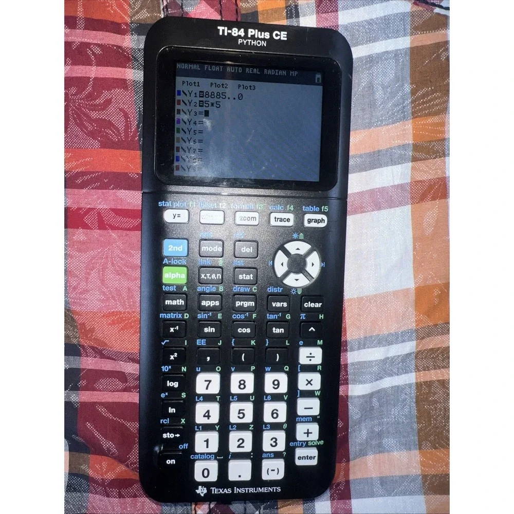 Texas Instruments TI-84 Plus CE Python Graphing Calculator, no charging cable
